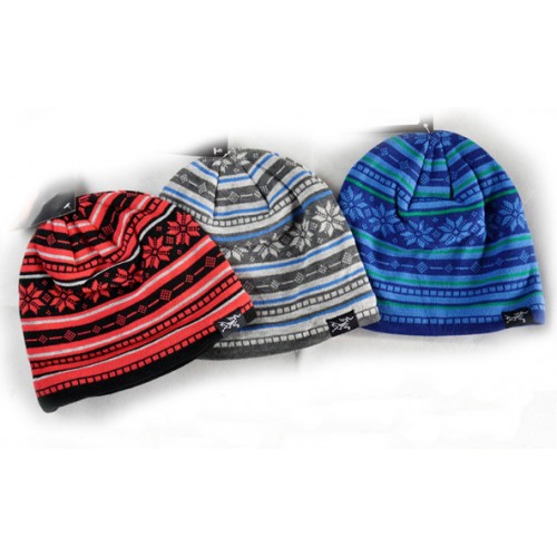 Зимняя шапка ARCTERYX, цвет красный и синий