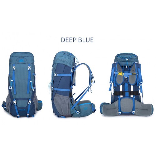 Рюкзак Ameiseye 60L Trekking Backpack MY6003, цвет синий, продажа горных рюкзаков, Купить рюкзаки для туризма