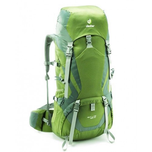 Рюкзак туристический Deuter ACT Lite 65+10, цвет зеленый, туристические рюкзаки в Алматы