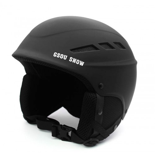 Горнолыжный шлем GSOU SNОW, цвет черный матовый, размер L (58-62cm), Горнолыжные шлемы - Большой выбор и все размеры