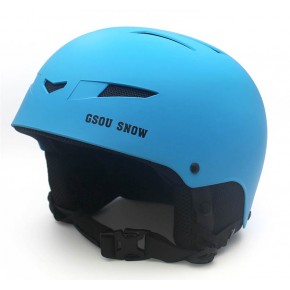 Горнолыжный шлем GSOU SNОW, голубой матовый, L GS9