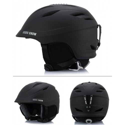 Горнолыжный шлем GSOU SNОW, цвет черный матовый, размер L (58-62cm), Горнолыжные шлемы в Алматы
