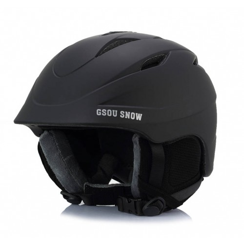 Горнолыжный шлем GSOU SNОW, цвет черный матовый, размер L (58-62cm), Горнолыжные шлемы в Алматы