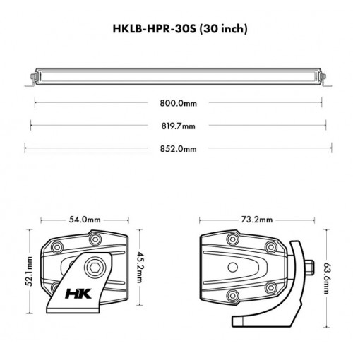 HARDKORR светодиодная балка 30″ HKLB-HPR-30S 165 Вт