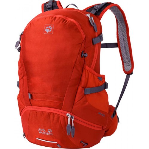 Городской рюкзак Jack Wolfskin Moab Jam 34, цвет красный, для ежедневного использования