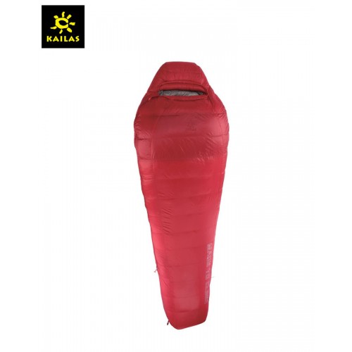 Спальный мешок пуховый Kailas Trek 800, -5°С -15°С, вес 1.6кг (EN 23537), KB110017, цвет красный