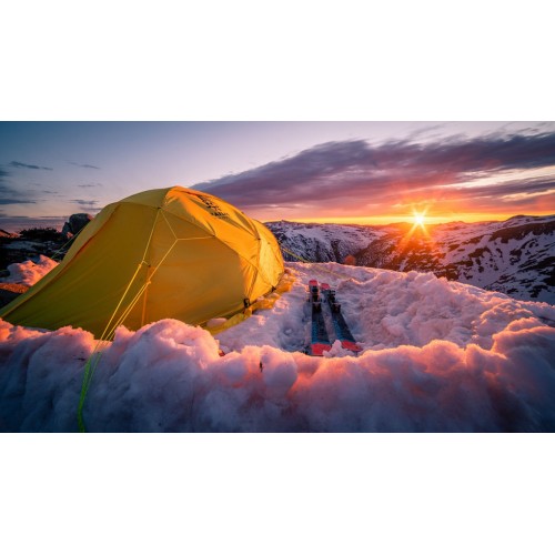 Трехместная палатка Kailas X3 II Alpine Tent, палатка на 4 сезона с юбкой, KT130010