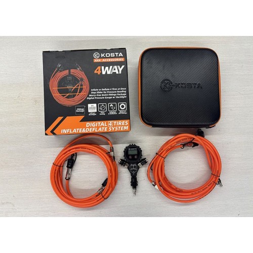 Система для одновременной подкачки четырех колес от 0,3 до 7 атм