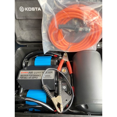 Компрессор двухпоршневой высокопроизводительный переносной с ресивером