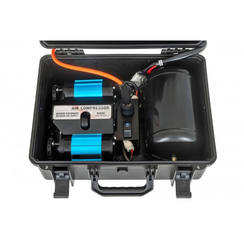 Компрессор двухпоршневой высокопроизводительный переносной с ресивером