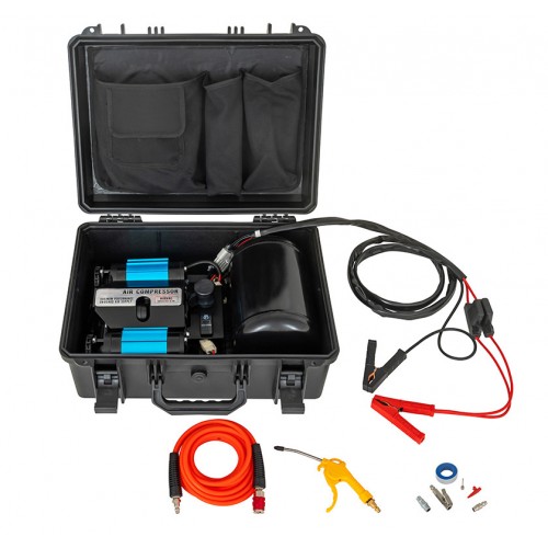 Компрессор двухпоршневой высокопроизводительный переносной с ресивером