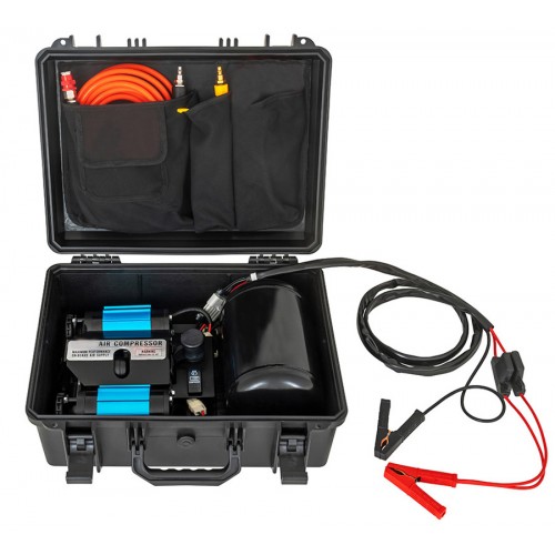 Компрессор двухпоршневой высокопроизводительный переносной с ресивером