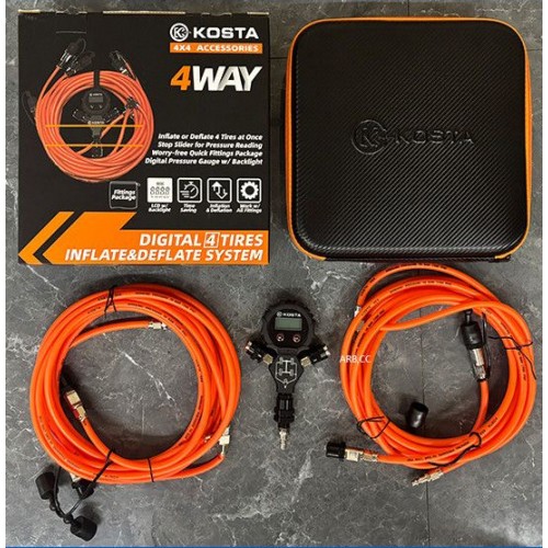 Система для одновременной подкачки четырех колес от 0,3 до 7 атм