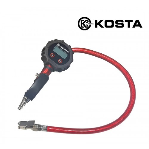 Манометр и продувочный пистолет KOSTA для подкачки колес