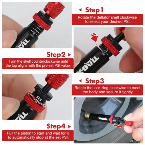 X-BULL Дефляторы для шин 4 шт