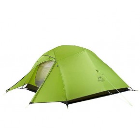 Трехместная палатка NatureHike CloudUp3 Ultralight, 20D, цвет green, вес 2.3 кг 