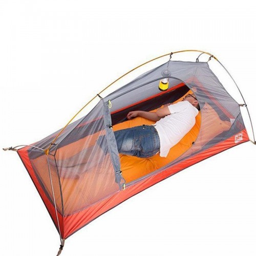 Палатка одноместная, NatureHike Cycling1 210T, NH18A095-D, цвет красный, вес 1.6 кг