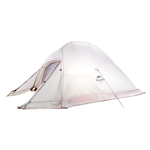 Двухместная палатка, NatureHike Cloud2 20D, цвет Grey, вес 1.8 кг, со снегозащитной юбкой