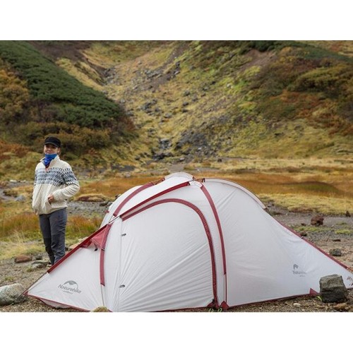 Палатка горная, Naturehike Hiby (2-3-местная) 20D silicone, NH18K240-P, обновленная, вес 3.2 кг