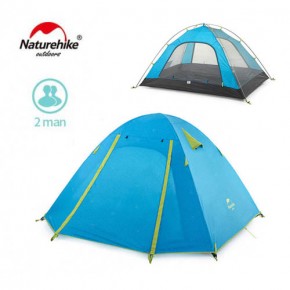 Двухместная палатка NatureHike P Series, NH15Z003-P, цвет голубой