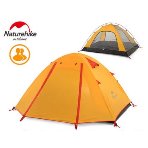 Двухместная палатка NatureHike NH15Z003-P, цвет оранжевый, Туристические палатки в Алматы