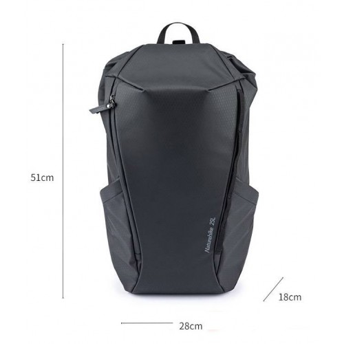 Городской рюкзак Naturehike NH20BB001, объем 25л, цвет черный