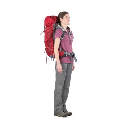 Женский рюкзак Osprey Ariel AG 55, цвет Boothbay Grey, Рюкзак для многодневных походов