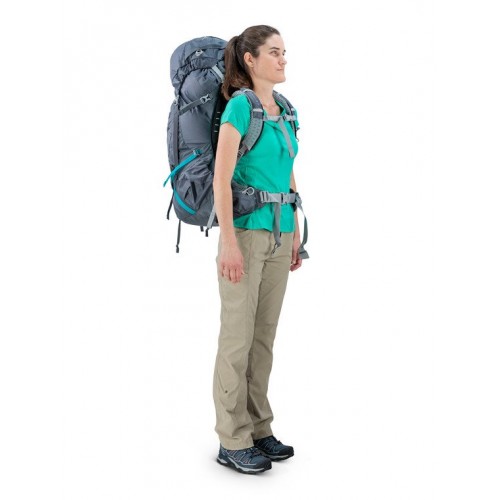 Рюкзак Osprey Aura AG 65, женский рюкзак, цвет Challenger Blue, рюкзак для многодневных маршрутов