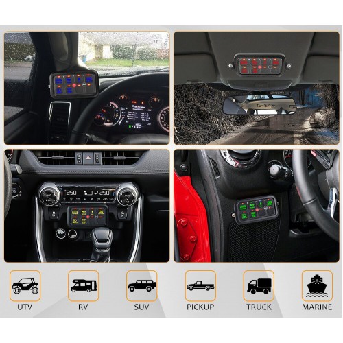 Блок управления аксессуарами на автомобиле, Switch Panel, Блок реле управления