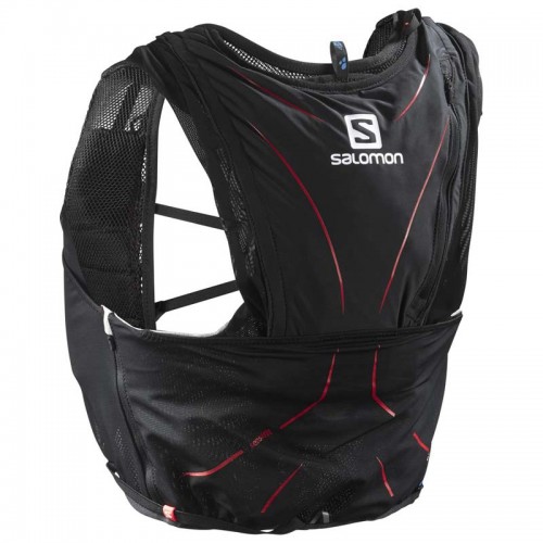 Рюкзак для бега и мультиспорта, Salomon ADV Skin 12 Set, цвет черный, рюкзак жилет для бега