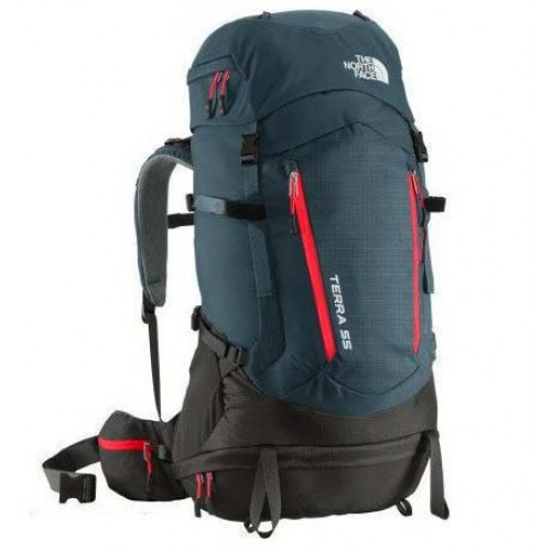 Туристический рюкзак The North Face Terra, объем 55л, цвет черный, рюкзак для треккинга и путешествий