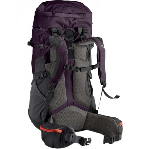 Туристический рюкзак The North Face Terra, объем 55л, цвет черный, рюкзак для треккинга и путешествий