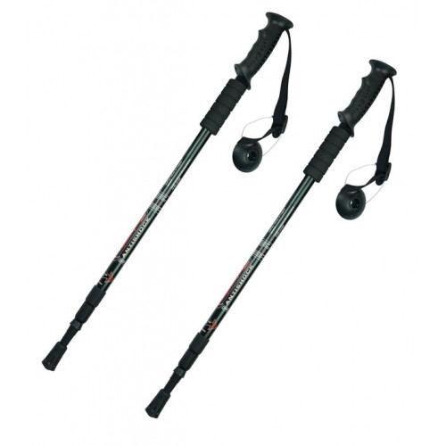 Альпенштоки, HIGHTREK, цвет черный, длина 65-135 см (пара), треккинговые палки