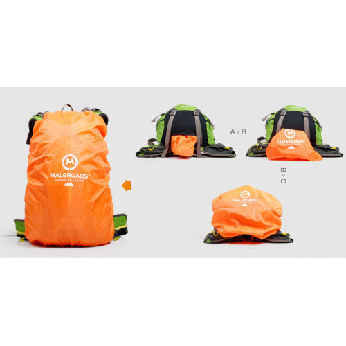 Рюкзак Maleroads MLS9019-2, вместимость 35л, оранжевый, туристический рюкзак выходного дня