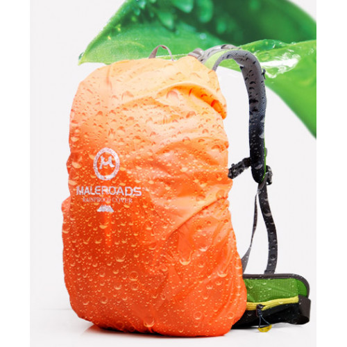 Рюкзак Maleroads MLS9019-2, вместимость 35л, малахитовый зеленый, со спинкой из сетки на каркасе