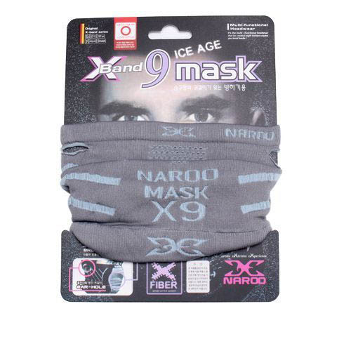 Бандана (бафф) Naroo X-band 9 mask Ice Age, цвет серый 