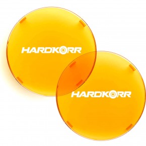Защитные крышки на фару Hardkorr BZR-X 9″ (пара), янтарная