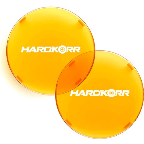 Защитные крышки на фару Hardkorr BZR-X 9″ (пара), цвет янтарный