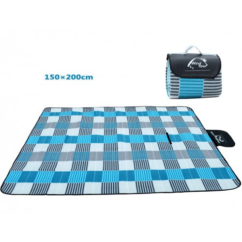 коврик для пикника 150*200, цвет голубой