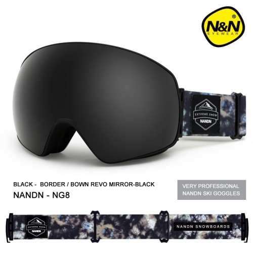 Маска NANDN NG82 черная для лыж и сноуборда, Горнолыжные маски, очки - купить с доставкой