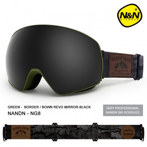 Маска NANDN NG8 черная для лыж и сноуборда, Горнолыжные маски, очки - купить с доставкой