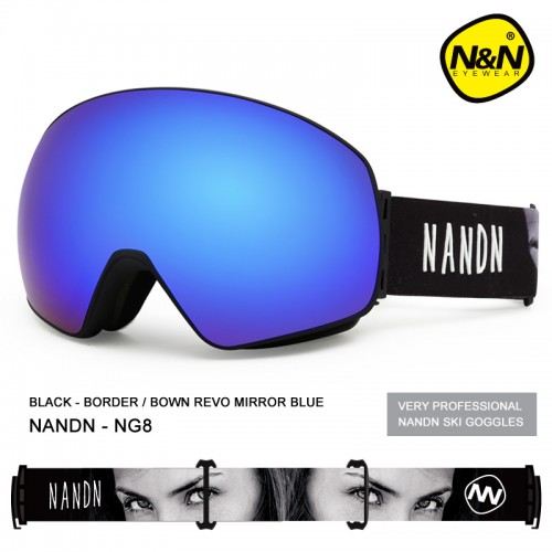 Маска NANDN NG8 синяя для лыж и сноуборда, Горнолыжные маски, очки - купить с доставкой