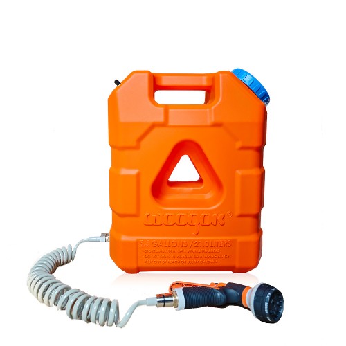 Канистра душ WOOGOK 21 литр для воды, оранжевая