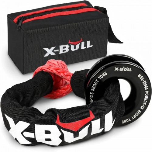 Софт шакл X-BULL и обводной ролик для лебедки